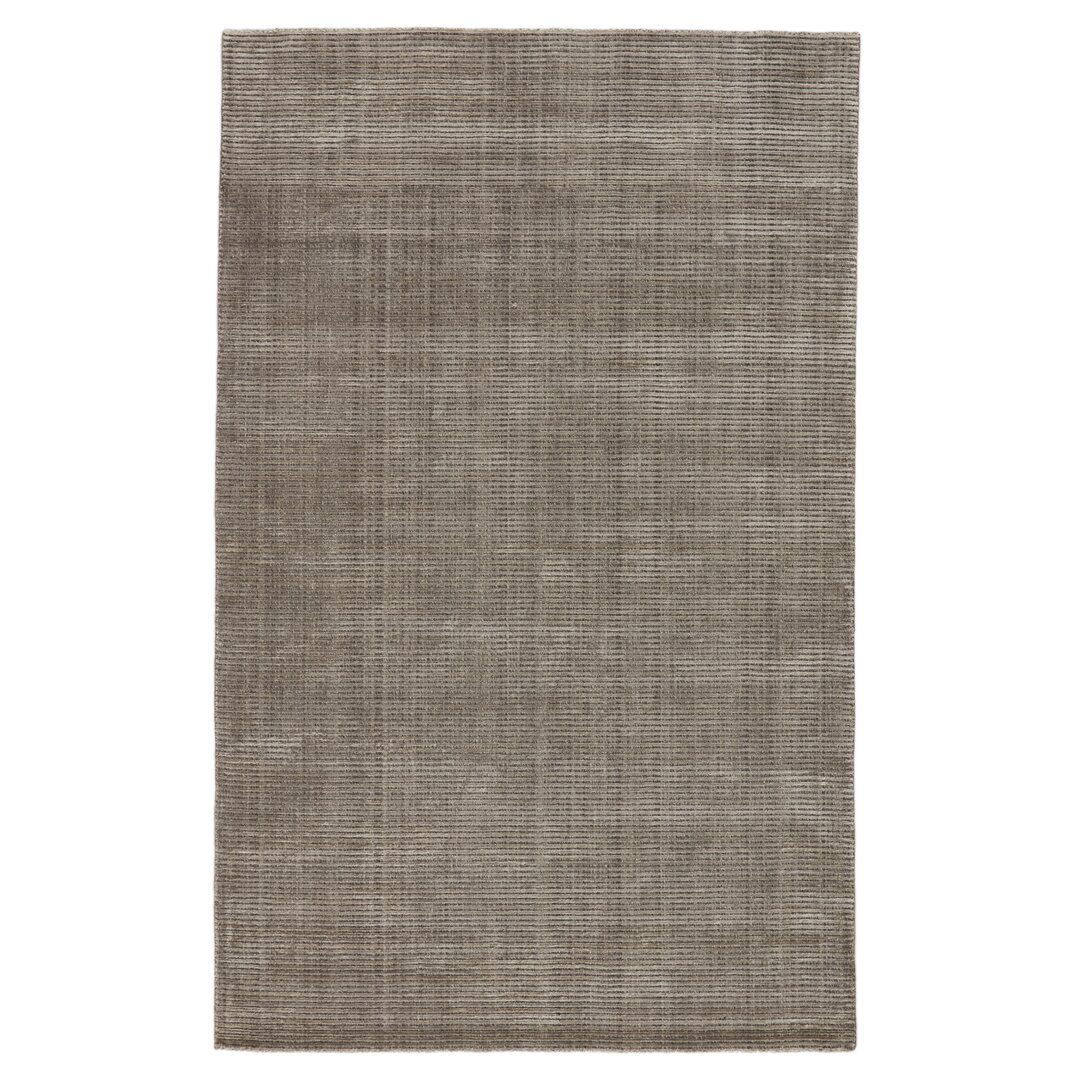 Phase Solid Hand-Woven Taupe Area Rug large image 