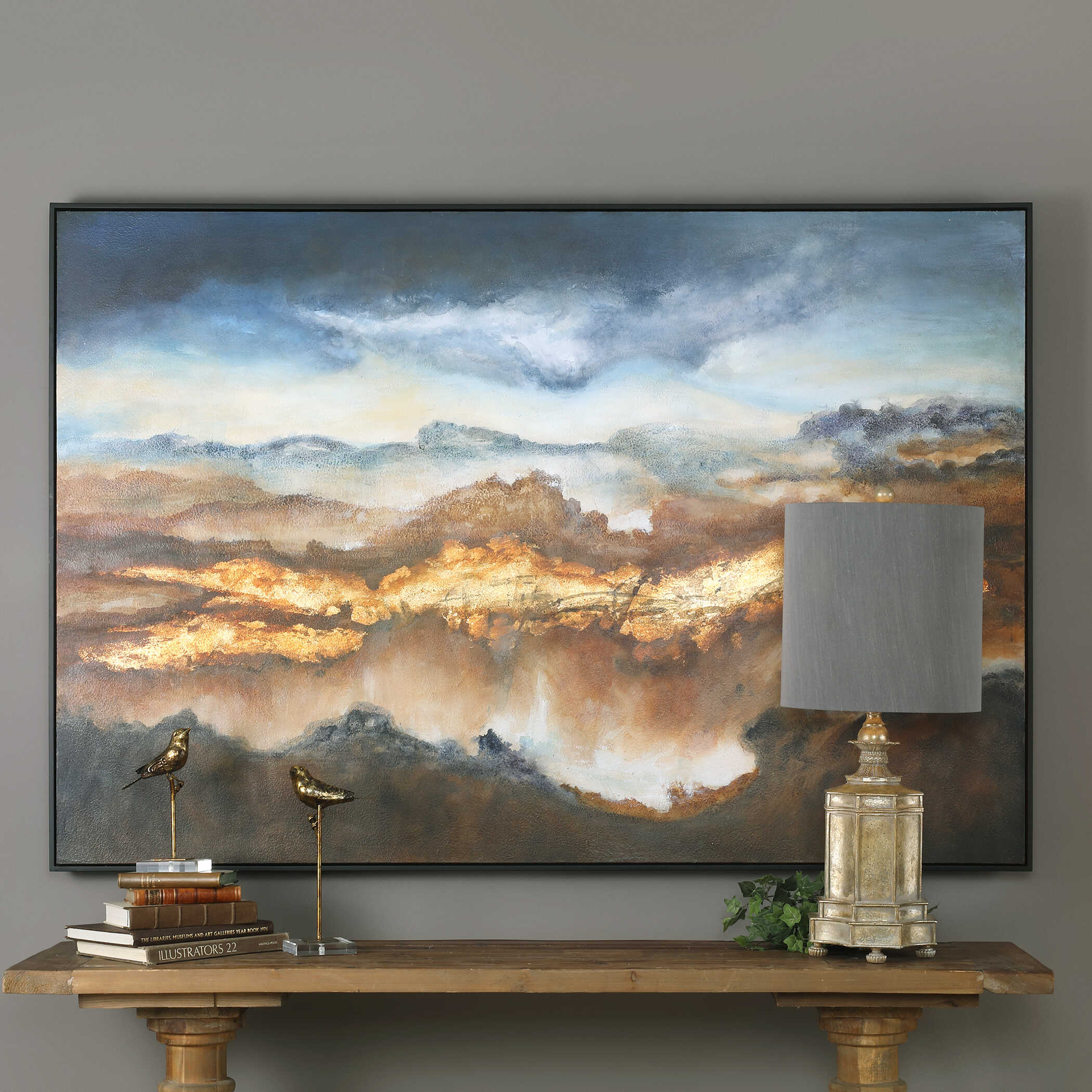 Valley Of Light Landscape Art, Painting by Uttermost, 73" width x 49" height x 1.75" depth View 2