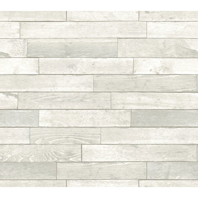 Warehouse Planks White Peel & Stick Wallpaper large image 