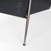 Grosjean Black Leather with Black Metal Frame Accent Chair thumbnail 11