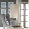 Zahlia Aged Gray Ceramic Lamp thumbnail 1