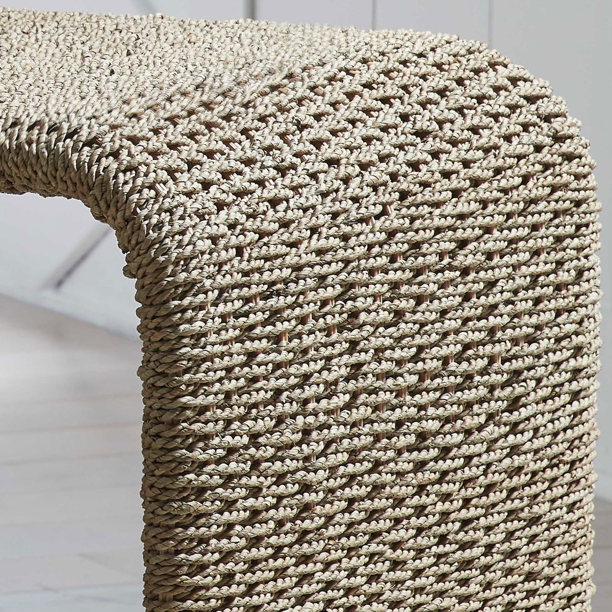 Calabria Woven Seagrass End Table, Side & End Table by Uttermost, 24" width x 24" height x 20" depth View 6