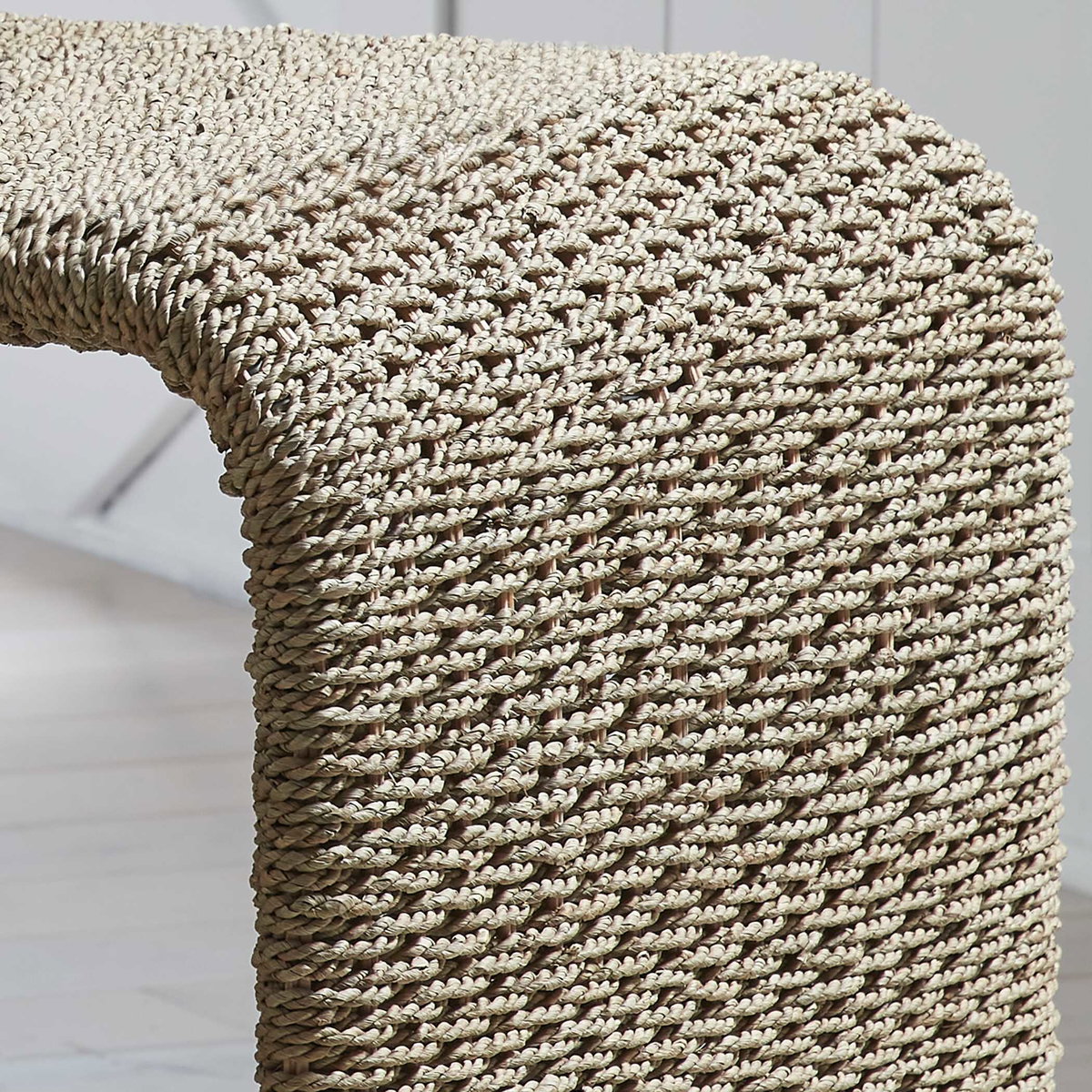 Calabria Woven Seagrass End Table, Side & End Table by Uttermost, 24" width x 24" height x 20" depth View 6