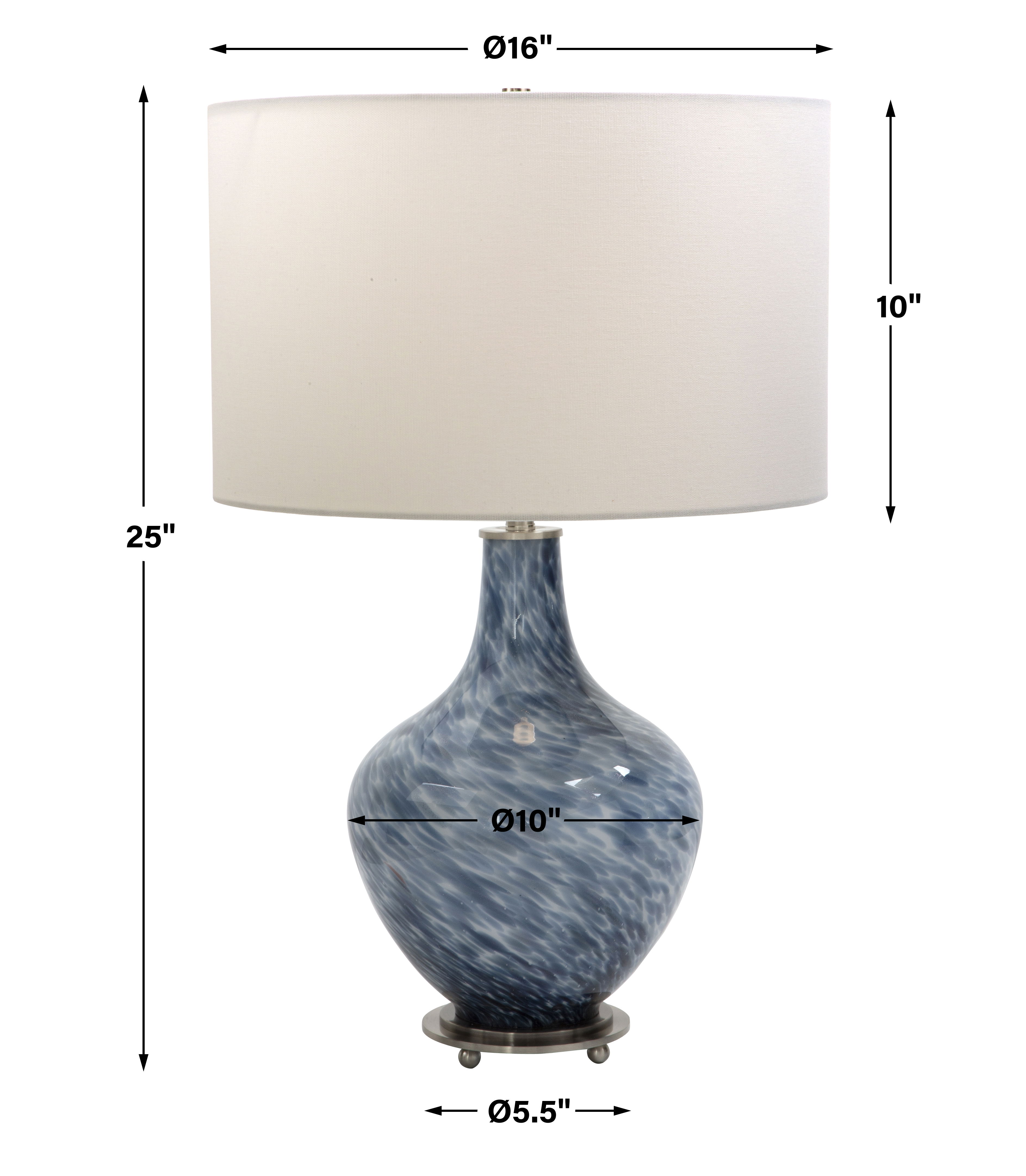 Cove Cobalt Blue Table Lamp large image 