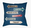 Lodge Cabin Accent Pillow, Decorative Pillow by Surya, 18" length x 18" width thumbnail