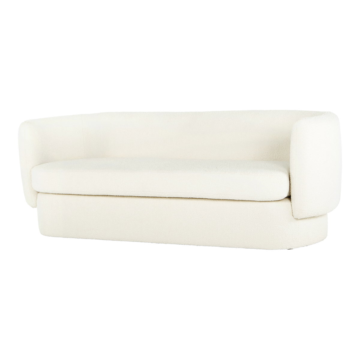 Koba Sofa Maya White, Sofas & Sectional by Moe's Home, 83.75" width x 29.5" height x 33.75" depth View 2