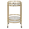 Isabelle Gold Bar Cart, by Uttermost, 2'9.5" width x 2'8" height x 1'5.75" depth thumbnail 6