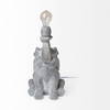 Tantor (15.9'H) Gray Resin Elephant Calf Table Lamp, by Mercana, 11.4" length x 8.5" width x 15.9" height thumbnail 3
