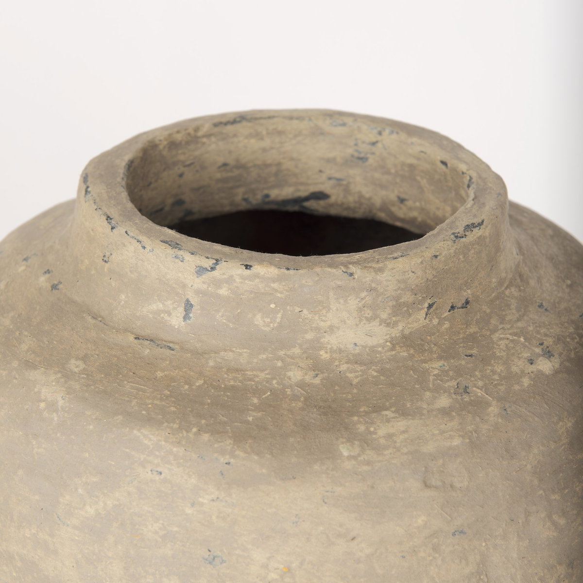 Bala Large Gray Paper Mache Vase, by Mercana, 12" length x 12" width x 18" height View 5