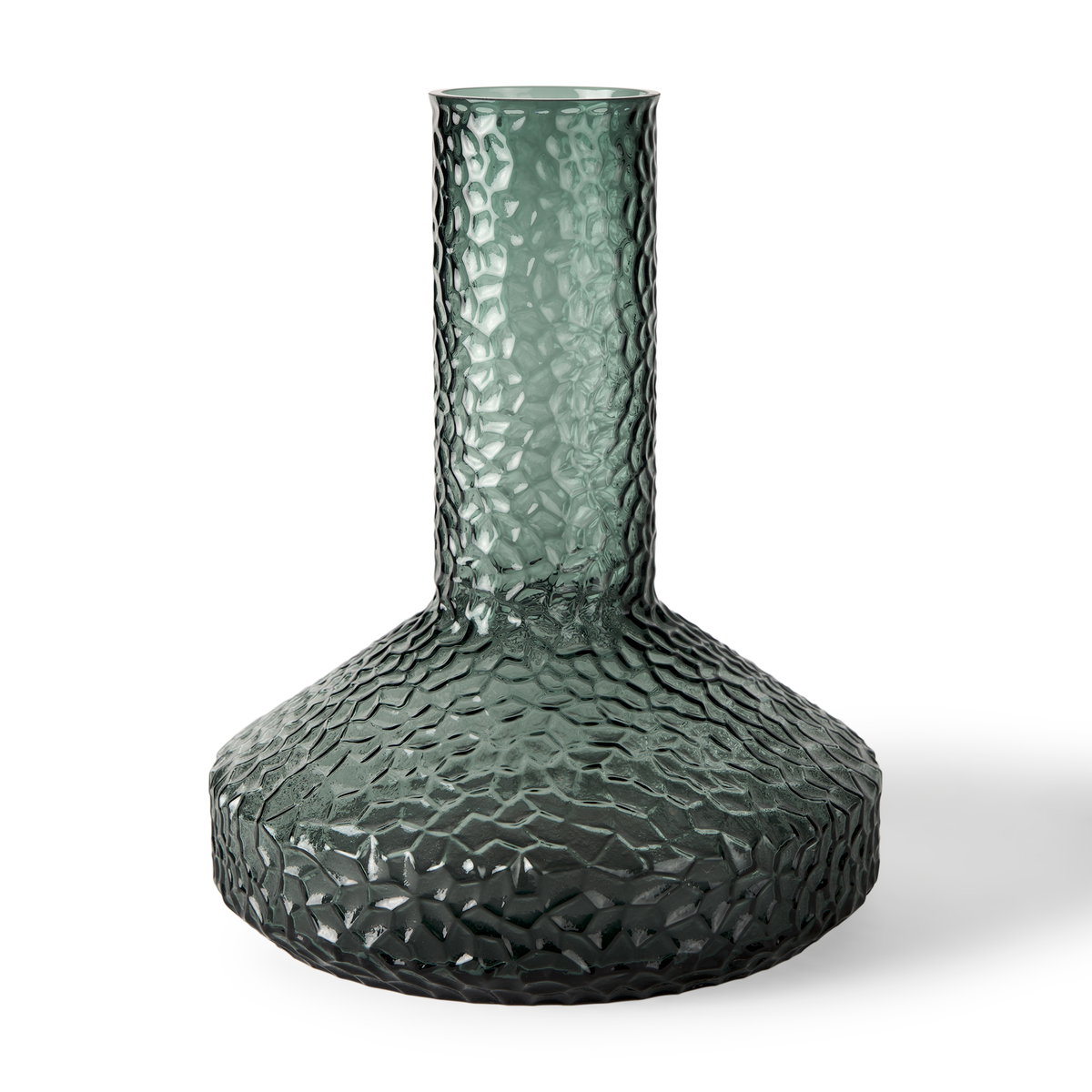 Jolene 11.8' Green Waterglass Glass Vase, by Mercana, 9.84" length x 9.84" width x 11.81" height View 1