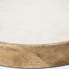 Campana I Small Wooden/White Marble Base Glass Cloche thumbnail 3