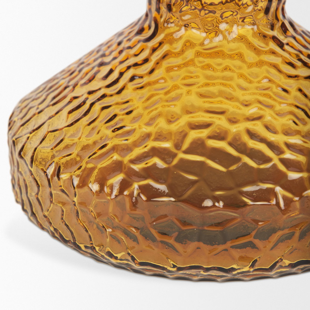 Jolene 11.8' Amber Waterglass Glass Vase, by Mercana, 9.84" length x 9.84" width x 11.81" height View 9