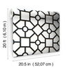 Hedgerow Trellis Black & Gold Peel & Stick Wallpaper thumbnail 3