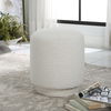 Avila White Ottoman, Furniture by Uttermost, 16" width x 18" height x 16" depth thumbnail 2