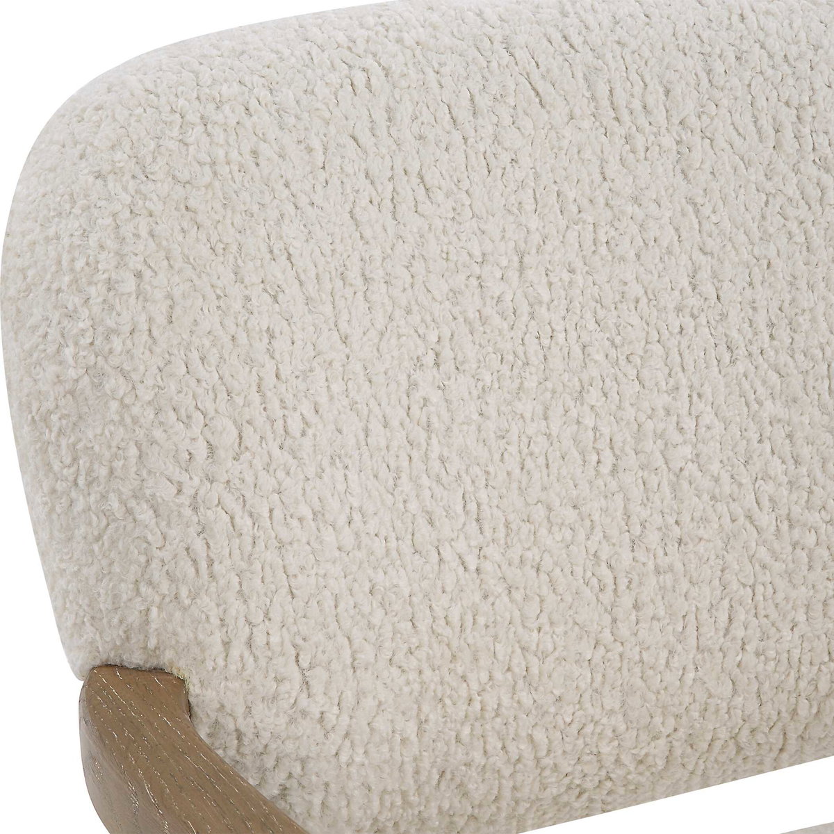 Telluride Natural Shearling Accent Chair, by Uttermost, 28" width x 29" height x 30" depth View 8