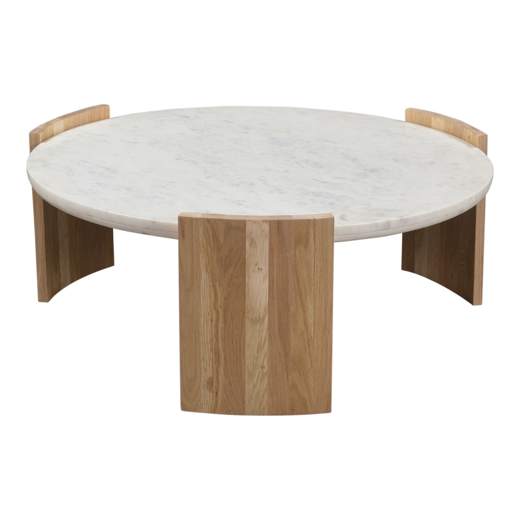 Dala Coffee Table White, by Moe's Home, 35" width x 14" height x 35" depth View 2