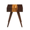 Azara Tiger End Table, Sable, Side & End Table by Greenington, 19" length x 19" width x 24.25" height thumbnail 2