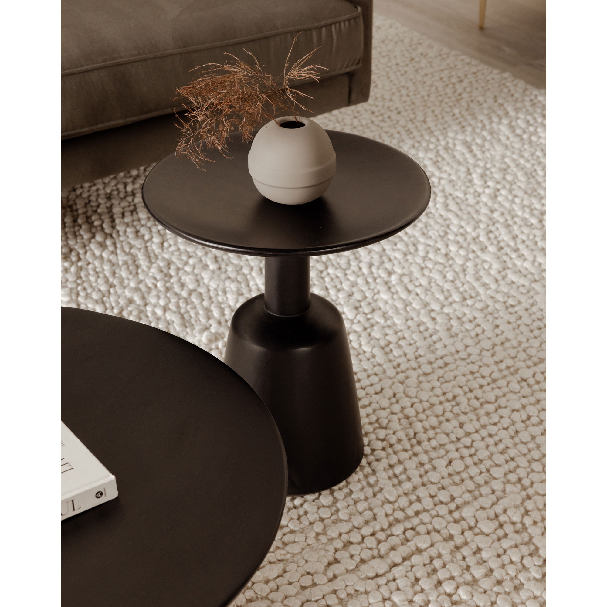 Nels End Table Black, Side & End Table by Moe's Home, 16" width x 18" height x 16" depth View 6