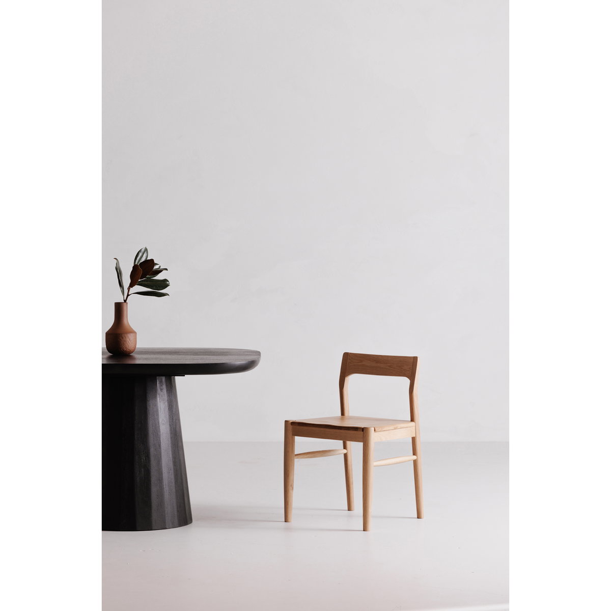 Owing Dining Chair Natural Oak - Set Of Two, by Moe's Home, 19.5" width x 30" height x 20" depth View 10