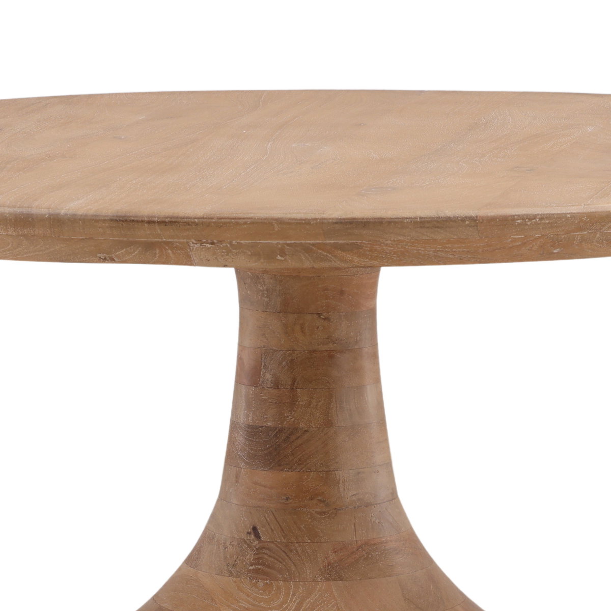 Meylin Dining Table Light Natural, by Dovetail, 48" width x 30" height x 48" depth View 4