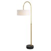 Huxford Brass Arch Floor Lamp, by Uttermost, 2'3" width x 5'8.5" height x 1'5" depth thumbnail 1