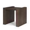 Wesson Dark Brown Wood Accent Table, Side & End Table by Mercana, 23" length x 22" width x 22" height thumbnail 1