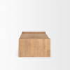 Wesson Light Brown Wood Rectangular Coffee Table, by Mercana, 48" length x 28" width x 16" height thumbnail 6
