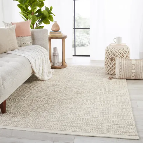 Galway Natural Trellis Ivory/ Cream Area Rug