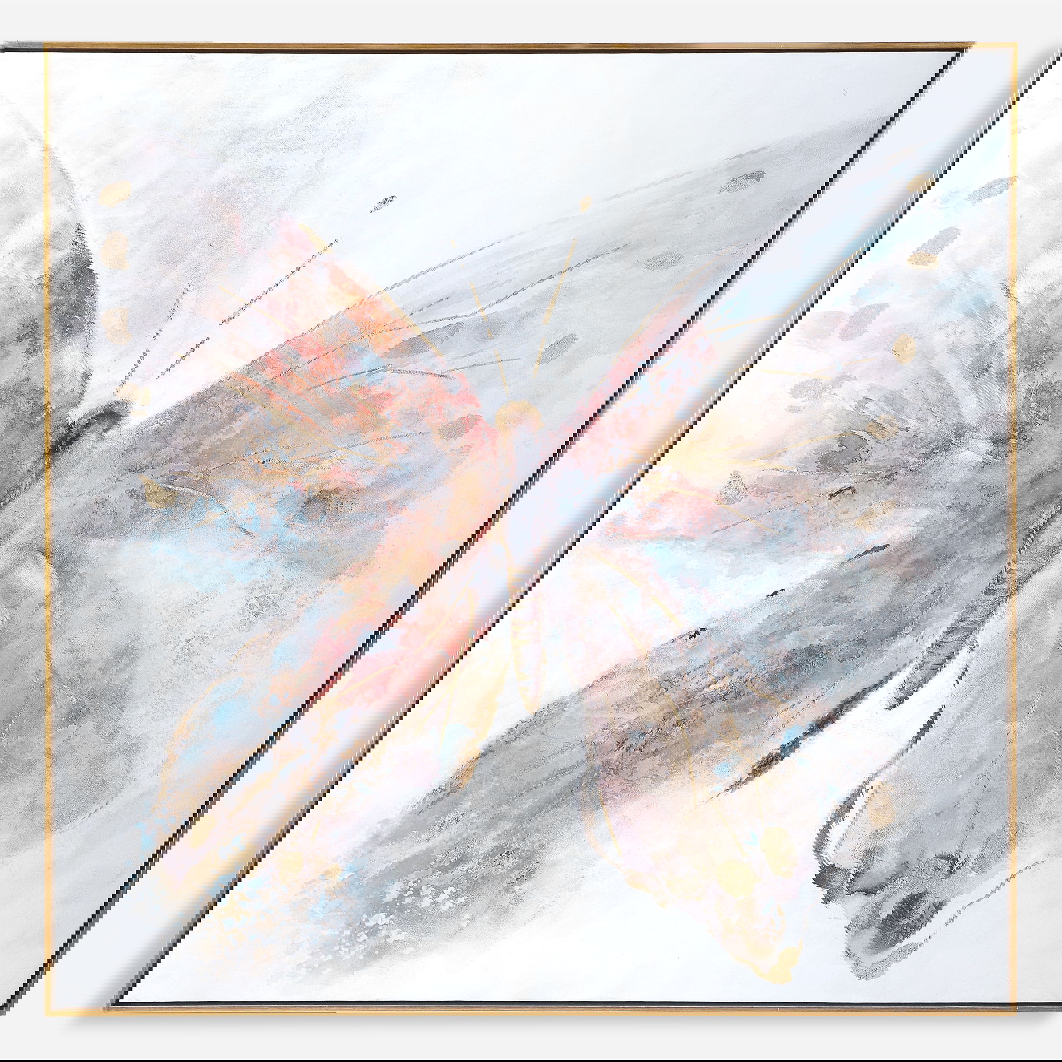 Free Flying Hand Painted Canvas, Painting by Uttermost, 51" width x 51" height x 1.7" depth View 1