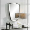 Crest Curved Iron Mirror, by Uttermost, 25.25" width x 36" height x 1.5" depth thumbnail 4