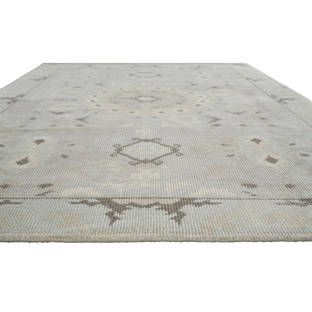 Kai Modify Overdyed Hand-Knotted Gray Area Rug large image 