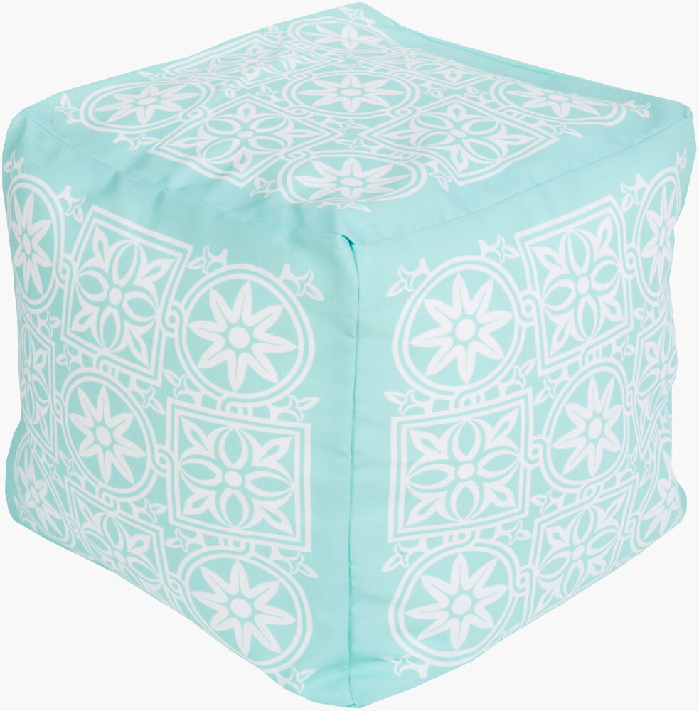 Rain Pouf, Ottoman by Surya, 18" width x 18" height