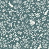 Weekends Fox & Hare Teal Wallpaper thumbnail 0