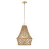 Macrame 4 Light Rope Pendant, by Uttermost, 18" width x 25.5" height x 18" diameter thumbnail 5
