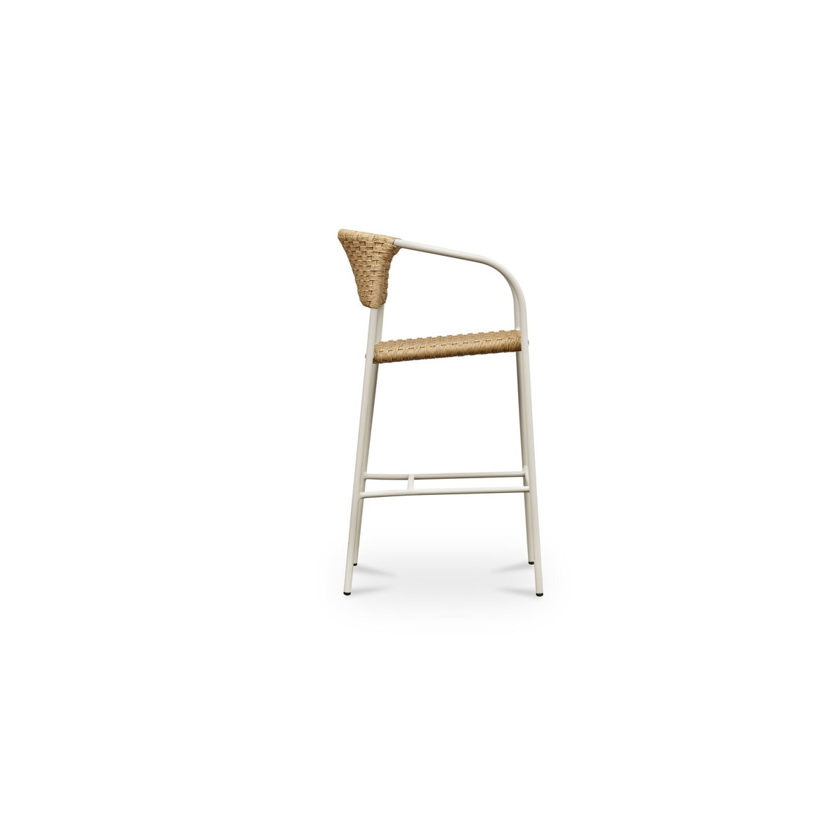 Zola Outdoor Bar Stool Natural, Outdoor Chair by Moe's Home, 2' width x 3'6.6" height x 1'11" depth View 3