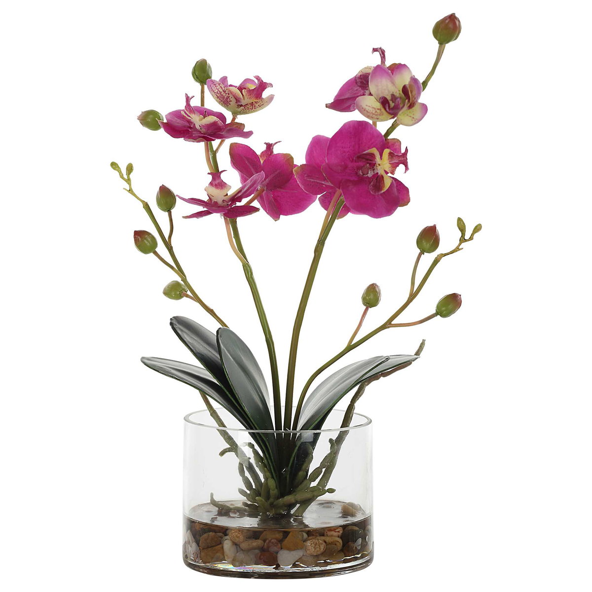 Glory Fuchsia Orchid, Artificial Plants & Flower by Uttermost, 11.25" width x 13" height x 5.25" depth View 4