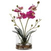 Glory Fuchsia Orchid, by Uttermost, 11.25" width x 1'1" height x 5.25" depth thumbnail 4