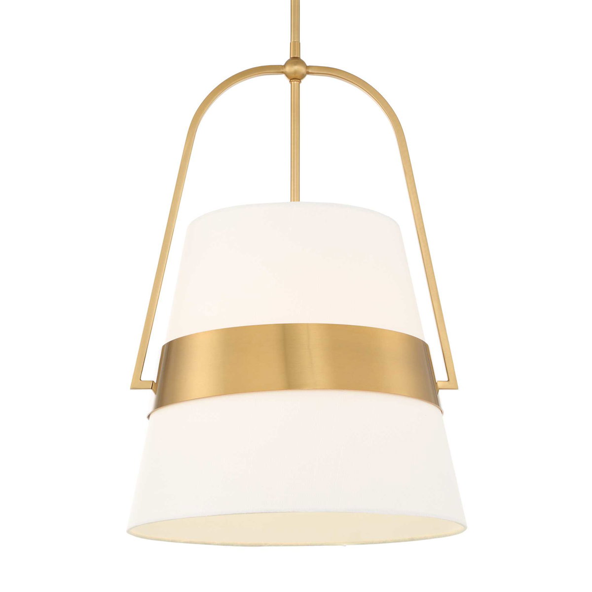 Harness 1 Light Shade Pendant, Ceiling Light by Uttermost, 23.25" height x 15" diameter View 1