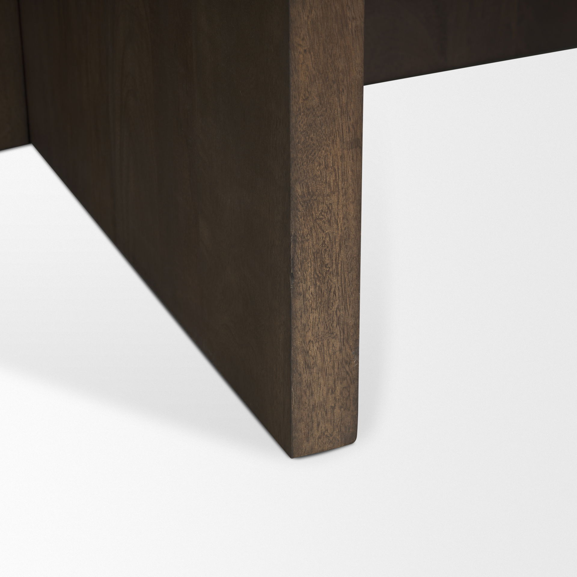 Bianca Dark Brown Wood with Marble Round Top Coffee Table large image 