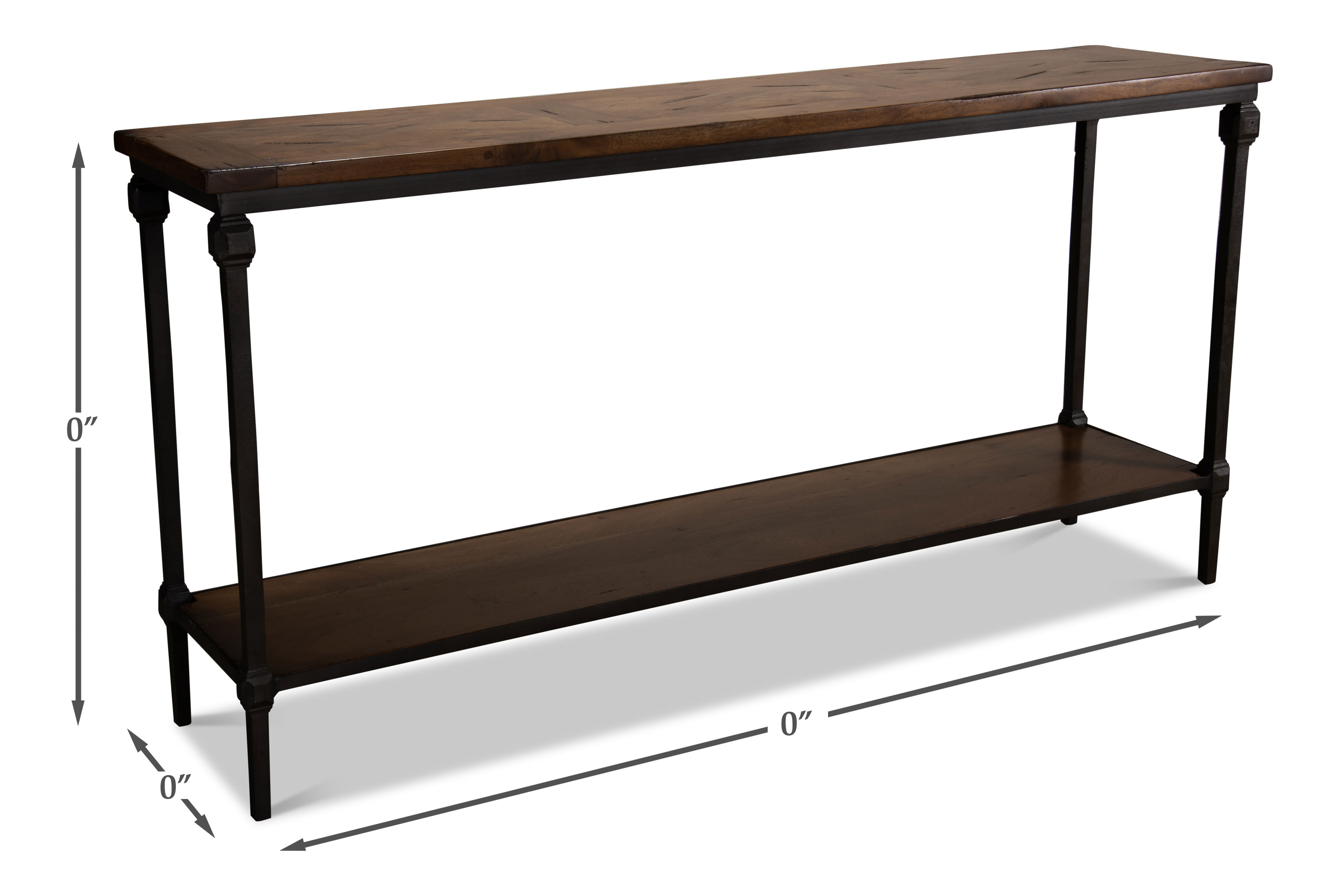 Huntsman Console, Console Table by Sarreid, 60" length x 14" width x 30" height View 9