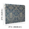 Pineapple Damask Navy Wallpaper thumbnail 6