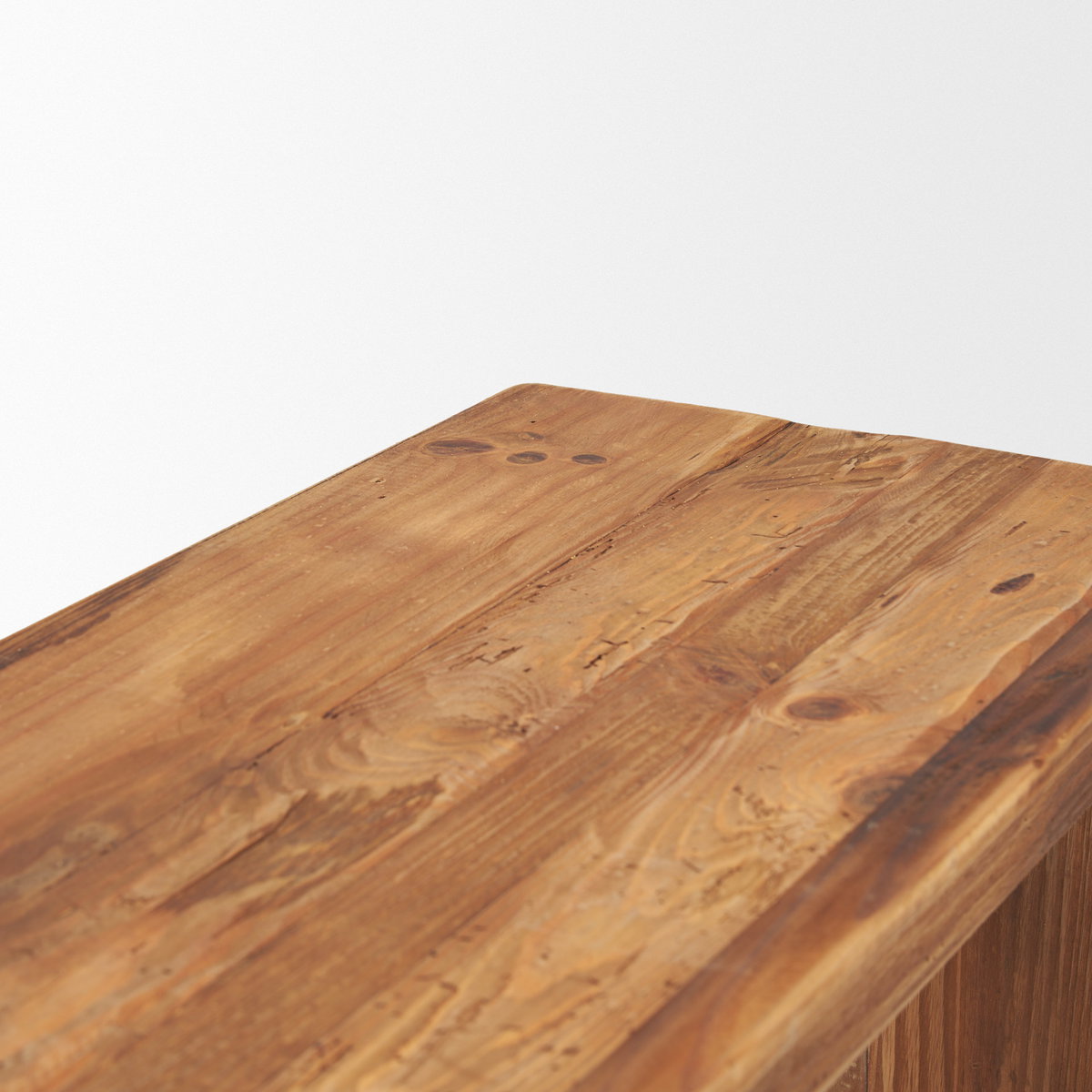 Tahira Rectangular Recycled Wooden Bench, Benche by Mercana, 68.9" length x 15" width x 16.9" height View 7