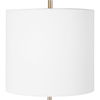 Eloise White Marble Table Lamp, by Uttermost, 10" width x 20" height x 10" depth thumbnail 5
