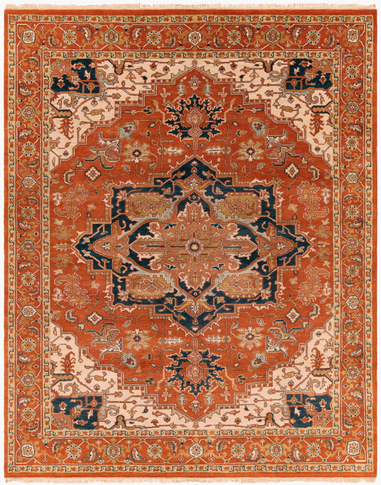 Zeus Handmade Rug, by Surya, 5'9" length x 3'9" width