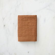 Online Designer Bathroom Plush Waffle Hand Towel, Copper