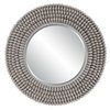 PORTSIDE ROUND MIRROR, GRAY, by Uttermost, 39.75" width x 39.75" height x 3" depth thumbnail 1