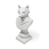 Murray 6L x 5W White Resin Business Fox, Decorative Object by Mercana, 6.3" length x 5.51" width x 12.8" height thumbnail 1