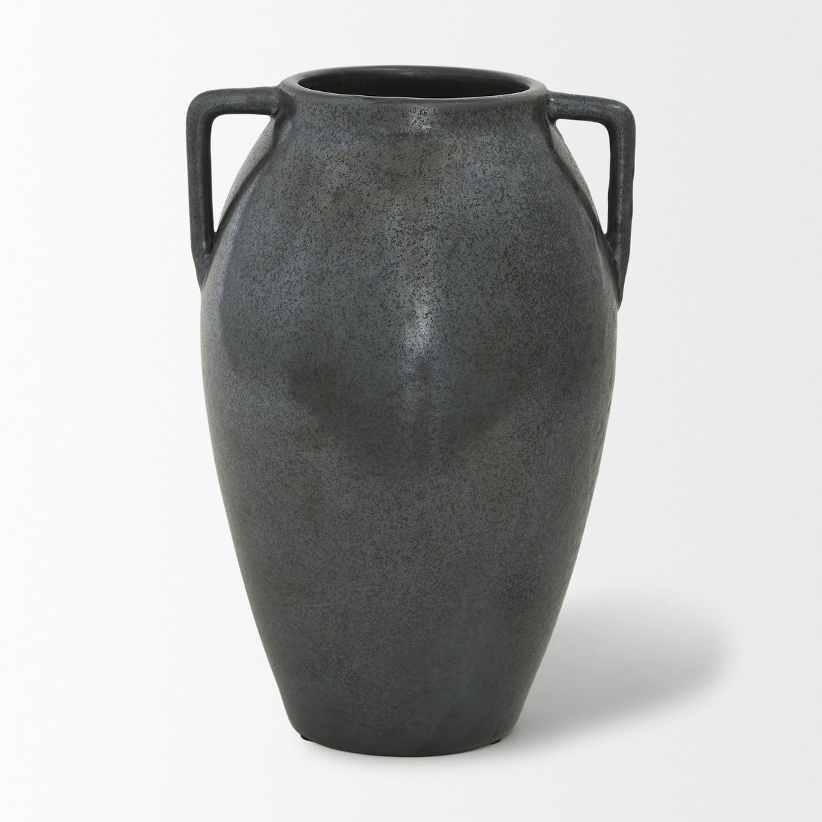 Kora Medium Dark Metallic Double Ear Vase, by Mercana, 7.48" length x 7.48" width x 11.22" height View 4