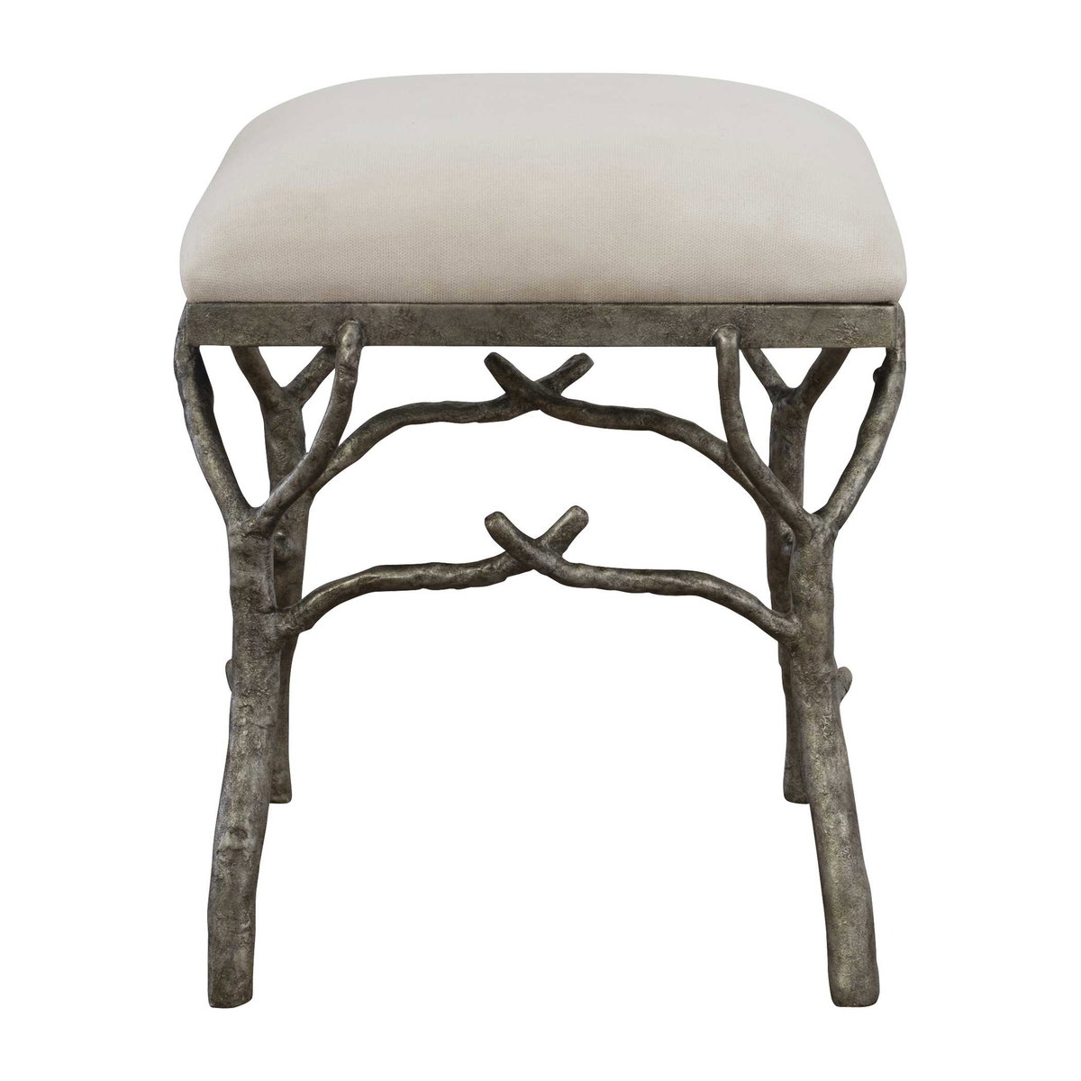 Lismore Small Fabric Bench, Benche by Uttermost, 24" width x 19.25" height x 16" depth View 5