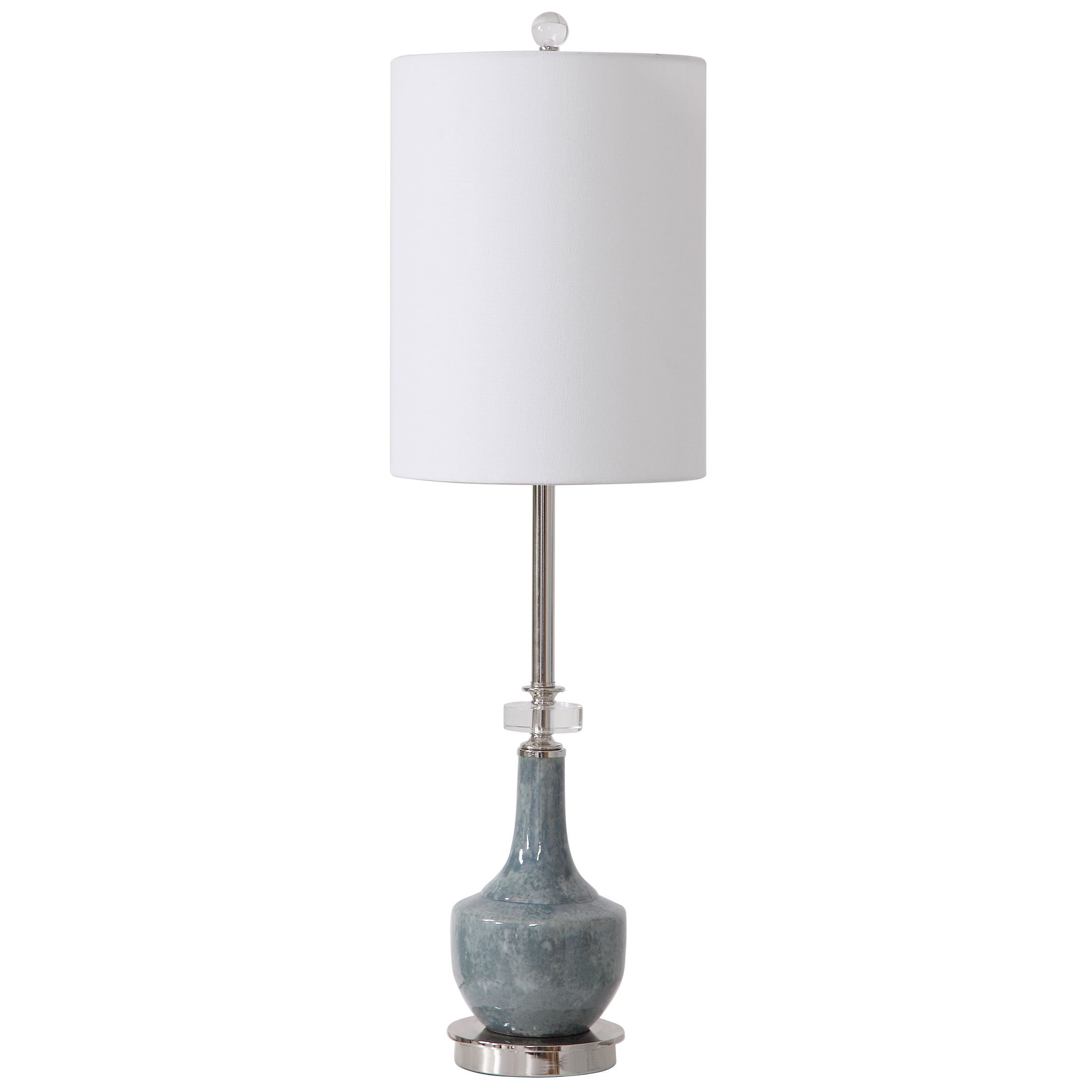 Piers Mottled Blue Buffet Lamp large image 